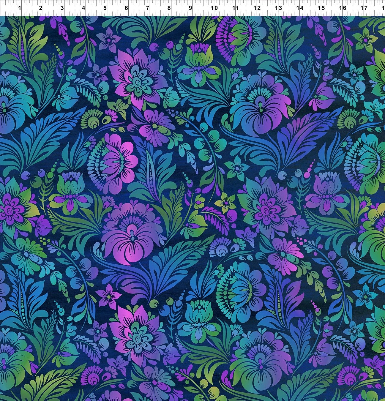 Vivid Sewposium 25 Floral Blue